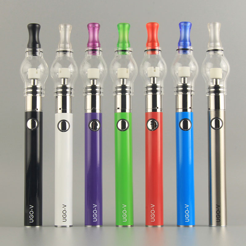 

MOQ 5Pcs UGO V Globe Glass Wax Kit 650 900mAh Battery Vaporizer evod ecigarette dab vape pens starter kits 100% Original, Multi