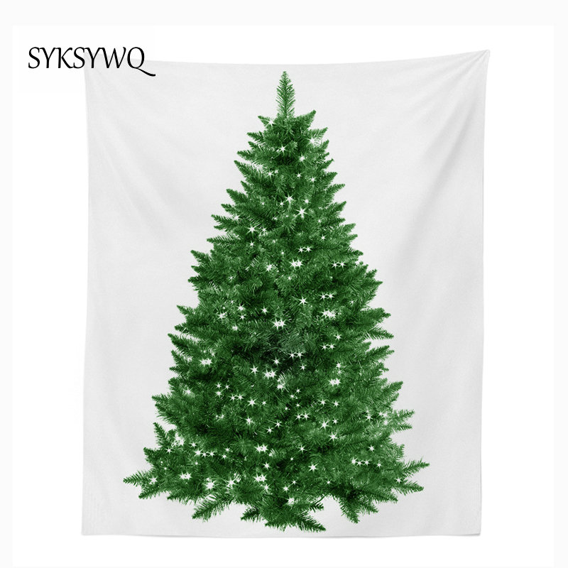 

christmas tree tapestry wall blanket drop shipping polyester wall cloth dorm decor hanging carpet