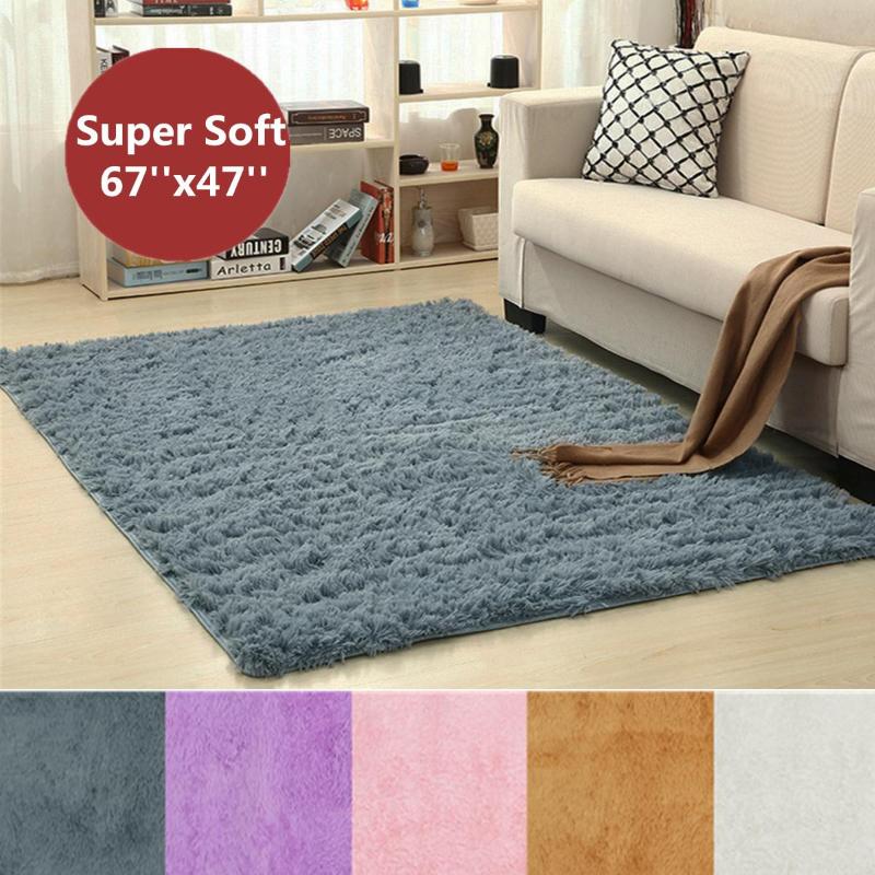 

Super Soft Carpet 120x170cm Fluffy Anti-Skid Shaggy Floor Rugs and Carpets For Home Living Room Bedroom Modern Home Decoration, Pink