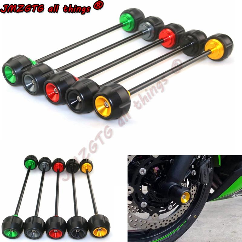 

Motorcycle Front CNC Wheel Axle Fork Crash Protector Slider Stand Screw For Z650 Ninja650 2020 2020