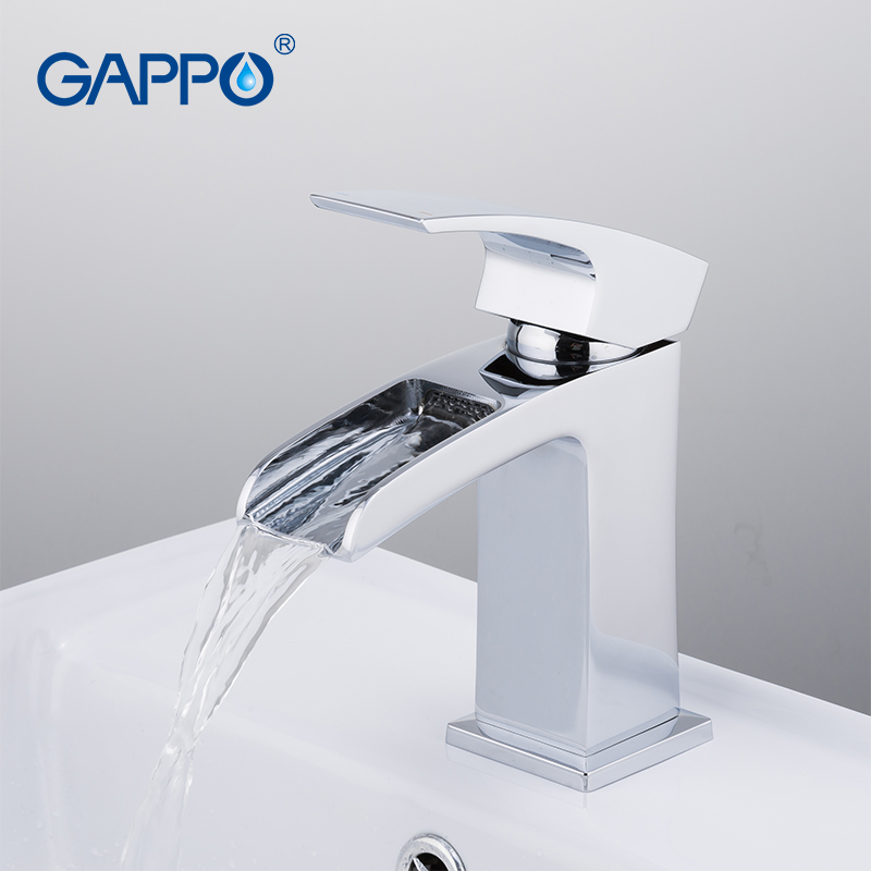 

GAPPO Basin faucets griferia bathroom basin mixer chrome deck mounted tap waterfall brass faucet water taps torneira