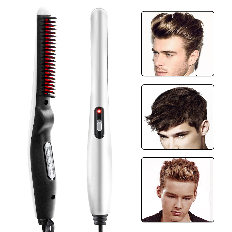 

Multifunctional Hair Comb Brush Beard Straightener Hair Straighten Brush Curler Hot Comb Straightener