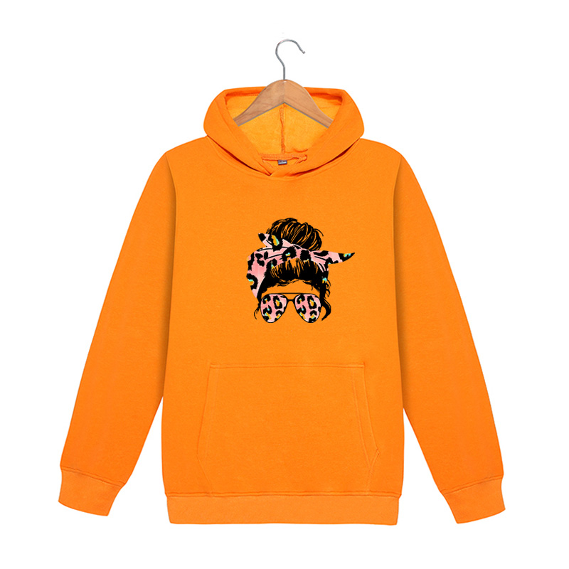 

DIY Hoodies Teenager Autumn Fashion Leopard Hair Pattern Print Mens Womens Trendy Casual High Quality Pure Color Sweatshirts Hot Sale, Gray