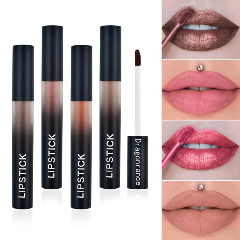 

12-color Sexy Lipstick Non-stick Cup Matte Lip Gloss Makeup Beauty Lips Waterproof Velvet Moisturizing Lasting Lip Gloss 1 PC