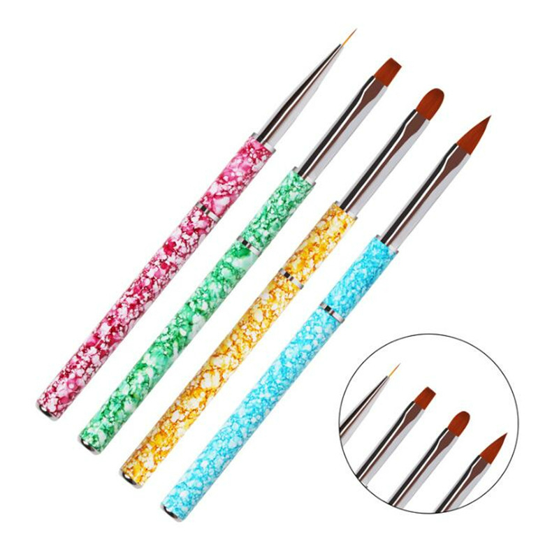 

Uv Gel Acrylic Nail Art Brush Set Design Gel Polish Line Painting Drawing Carving Pen Manicure Nail Tips Tools New Kit