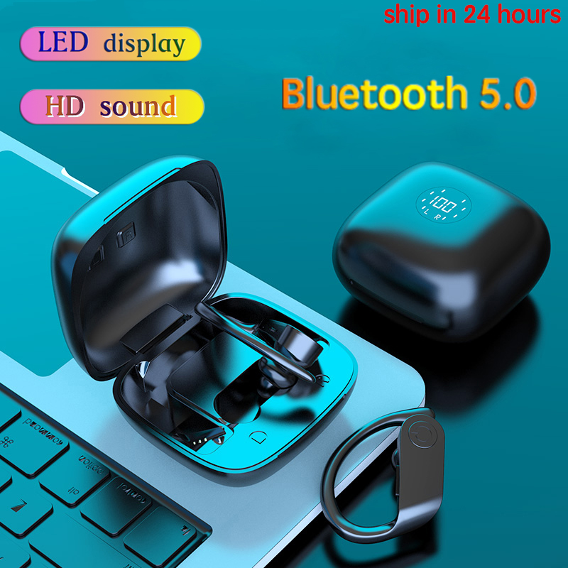 

New Arrival Bluetooth Wireless Headphones LED Sport Headset Noise Cancel Waterproof Earphone Headphone