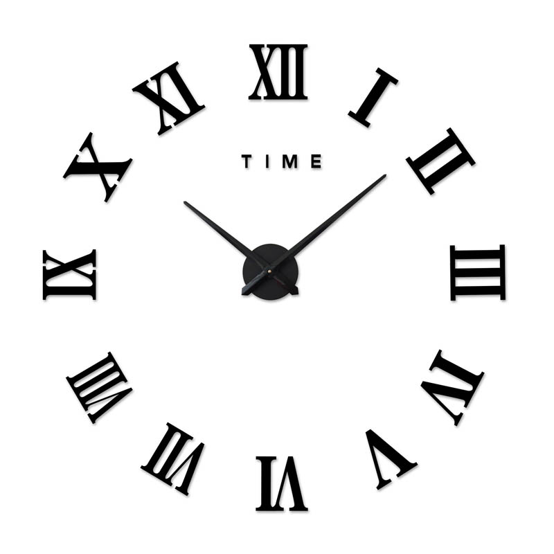 

Large 3D Big Numbers DIY Acrylic Mirror Quartz Wall Clock Mordern Style Home Decoration Wall Watch