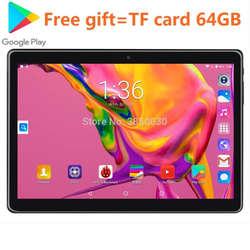 

Super Tempered 2.5D Screen 10 inch tablet PC Android 9.0 OS Quad Core 2GB RAM 32GB ROM+TF card Wifi GPS Tablet With Free Gifts, White