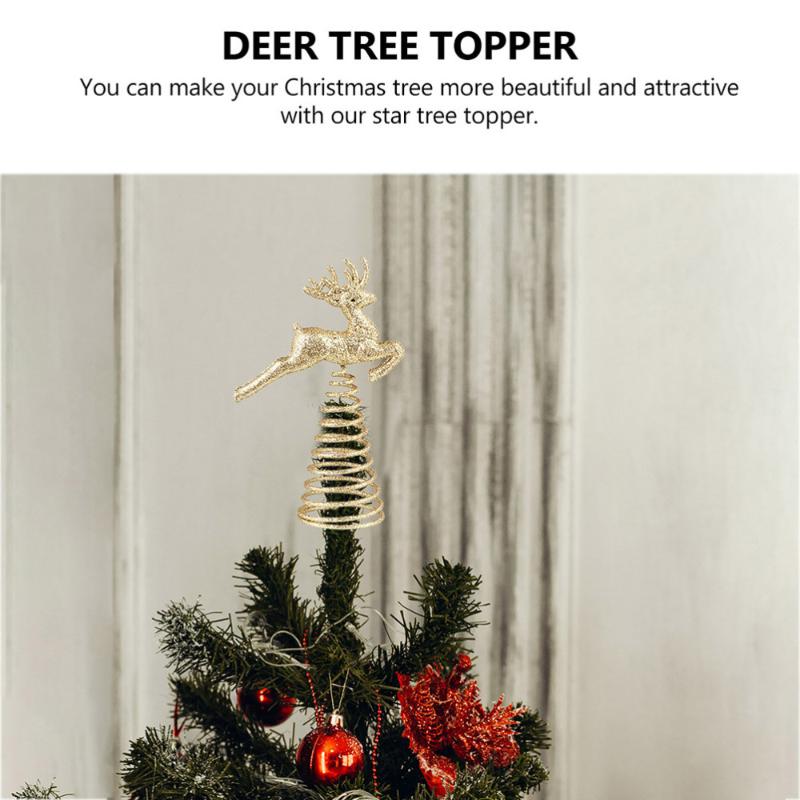 

1pc Tree Topper Star Christmas Holiday Tree Topper Iron Decor (Assorted Color
