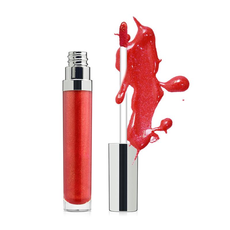 

3 Pieces private label clear shiny lip gloss rosehip oil non sticky pearl liquid lipstick no logo custom, Without logo