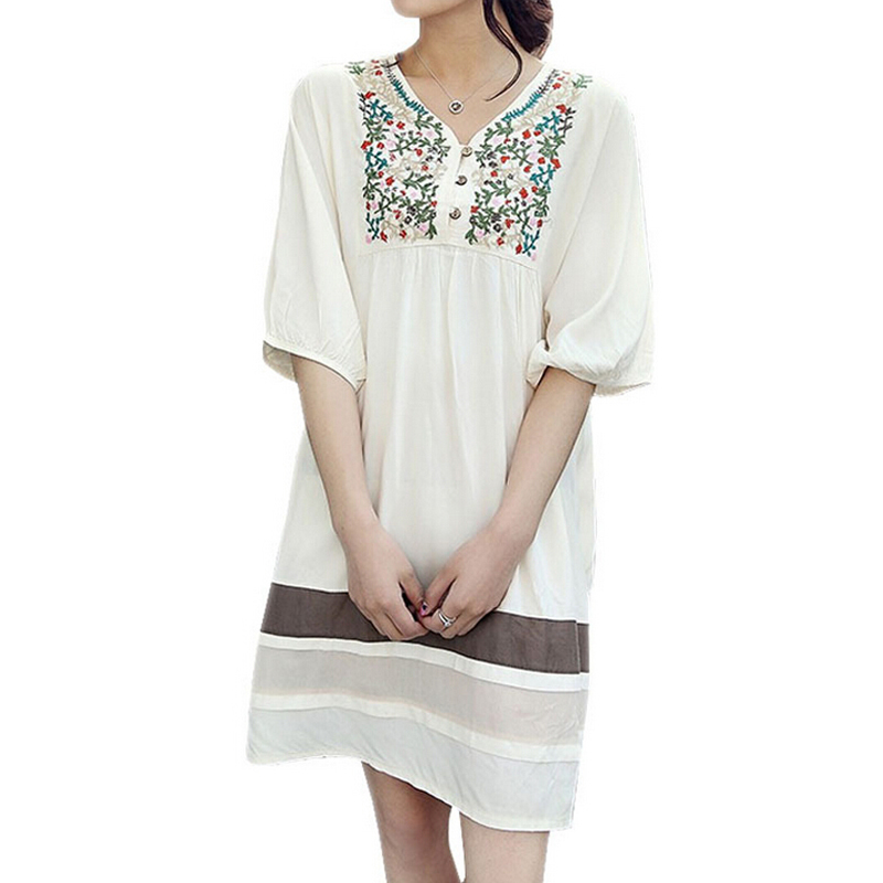 

Maternity Dresses Cotton Blous blusa Dress Plus Size Clothes For Pregnant Women roupa de gestante women's clothing Fashion Cheap, Beige