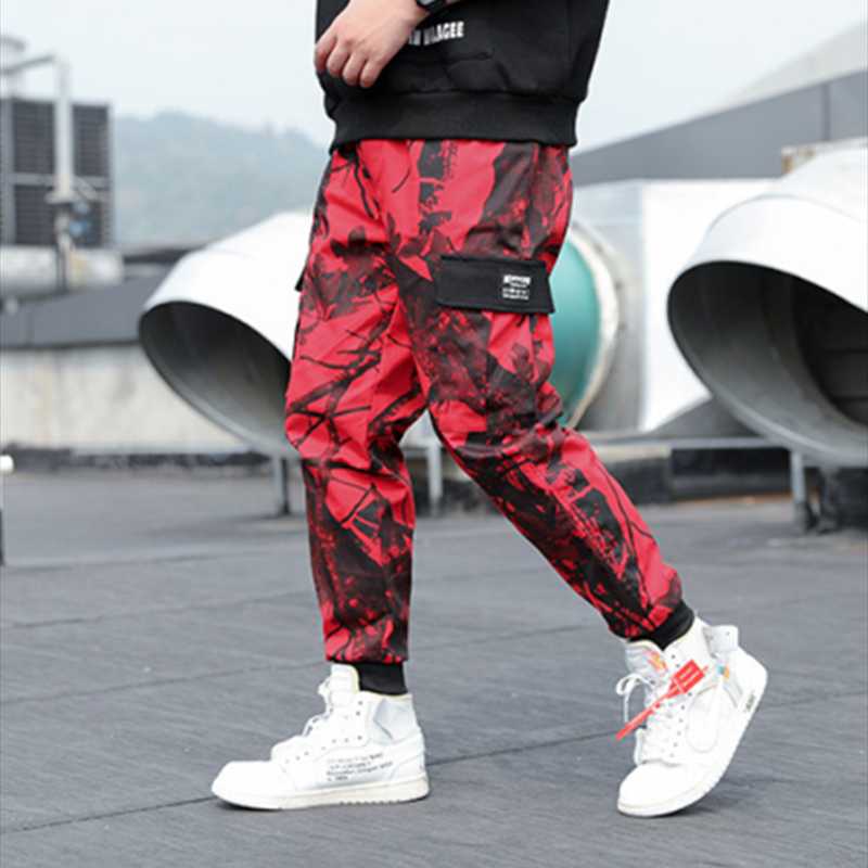 

The new street wear hip hop cargo pants, men's jogging pants, popular logo cotton camouflage pocket pants sport pants, White camouflage