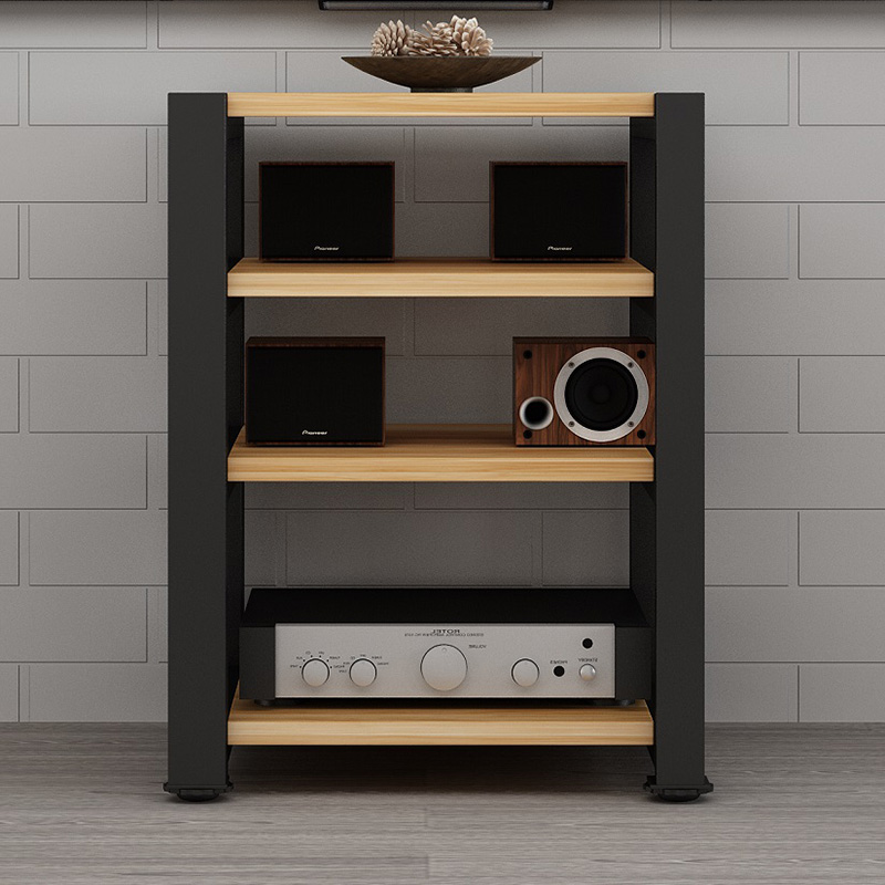 

HIFI Speaker CD Player Amp Decoder Frame Rack Audio Cabinet Audiovisual Cabinet Equipment Absorber Column