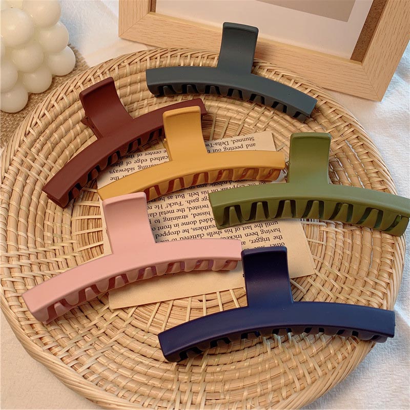 

1Pcs Women Hair Clip Acrylic Hairpins Cross Transparent Hair Crab Girls Make UP Washing Tool Accessories Decoration