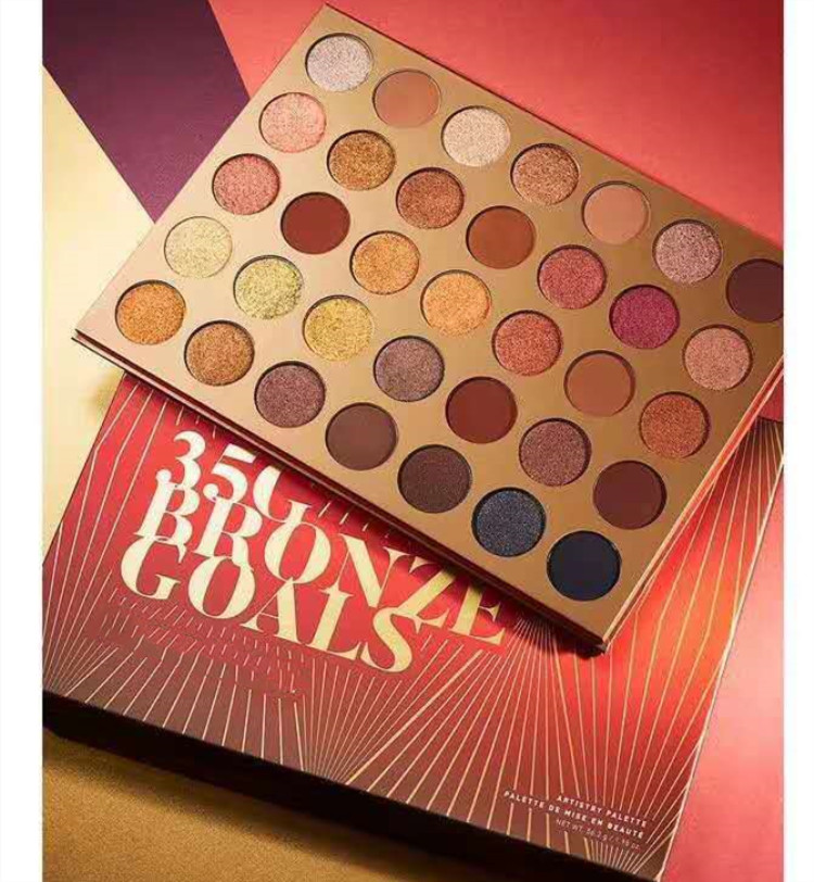 

Newest Makeup Eye Beauty 35G Bronze Goals Artistry Eyeshadow Palette Matte Shimmer 35 Colors Eyeshadow, Multi