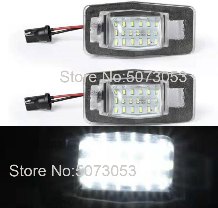 

2pcs Led License Plate Light Lamp Error Free For Miata MX-5 MPV Protege Tribute Escape Mercury Mariner, As pic