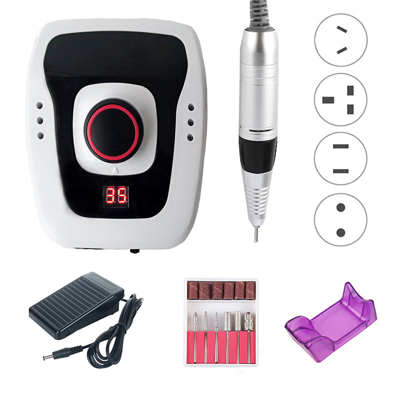 

30W 35000RPM Electric Nail Drill Machine Set Manicure Pedicure Drill Machine Strong Nail Equipment Tools Milling Cutters
