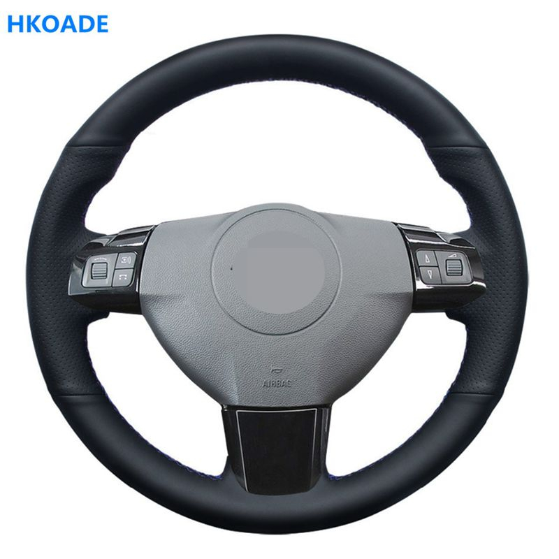 

DIY Black Hige Soft Artificial Leather Car Steering Wheel Cover for Signum 2005 Astra (H) 2004-2009 Zaflra (B) 2005-2014
