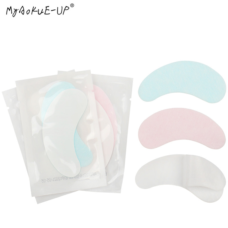 

100pairs/lot Eyelashes Paper Patches Pink Pads Under Gel Eye Pads Grafted Eyelashes Eyelash Extension Makeup Tools