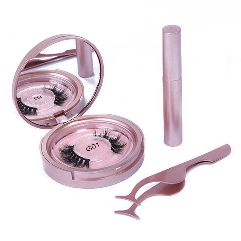 

Natural 3D Mink Eyelashes Magnetic Eyeliner False Eyelashes 5D Fake Eyelash Extension Magnet Lash Eye Lashes Makeup