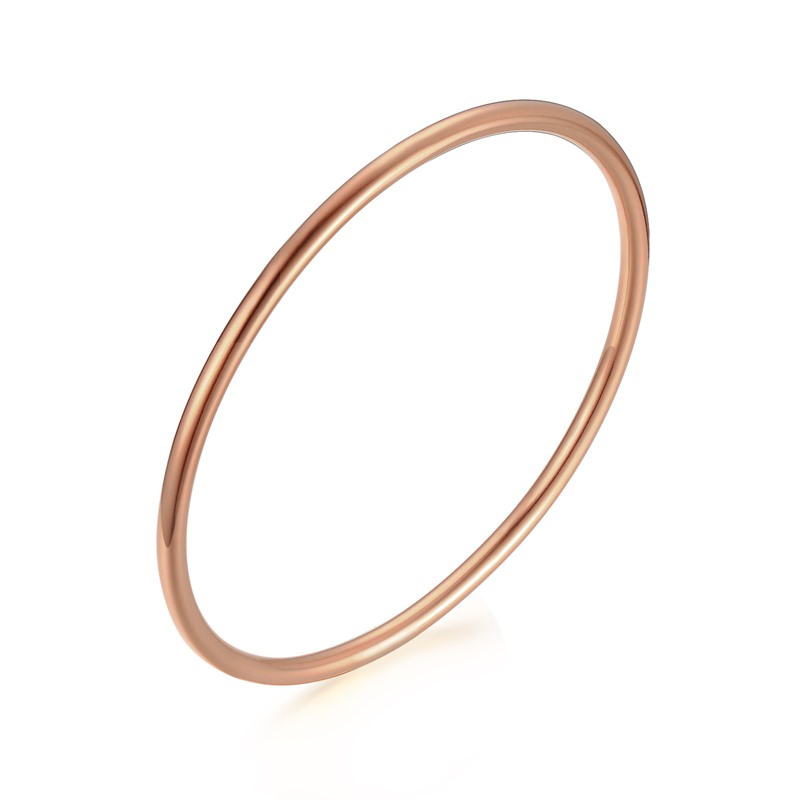 

JHSL Brand Women Girl Lady Bangles Simple Circle High quality Stainless Steel Metal Fashion Jewelry