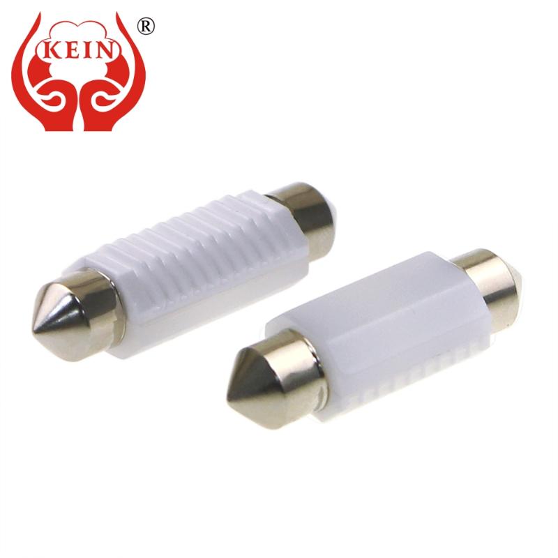 

KEIN 2pcs 31mm 36mm c5w c10w led Bulb festoon ceramics 39mm 41mm Interior Lighting Dome Reading License Plate Trunk Lamp 12V 24V, As pic