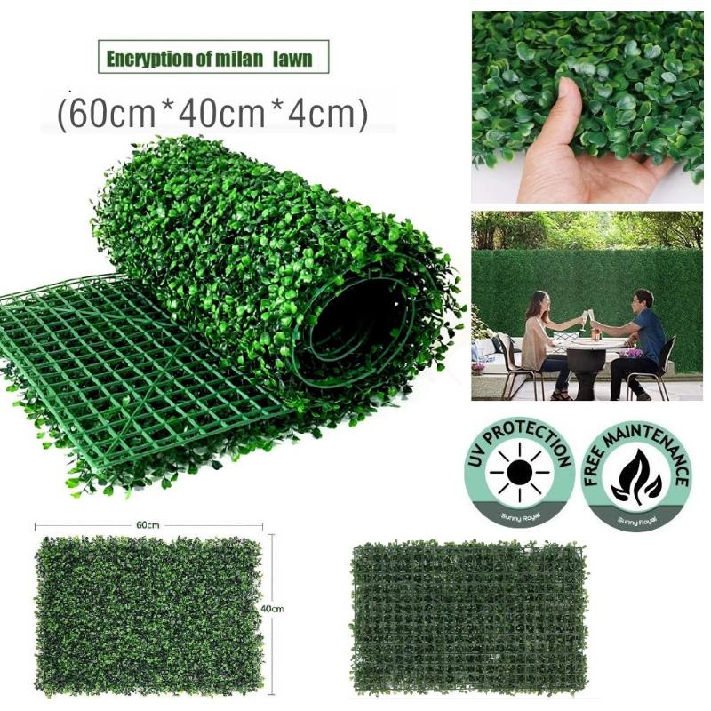 

1pc 40x60cm of Artificial Simulation Lawn Plant Background Wall Landscaping Wall Decor Green Lawn Store Background, Style 1