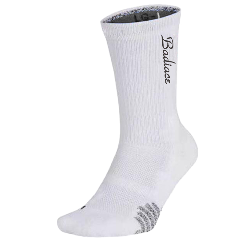 

Man sport socks Basketball Wrestling thick White Sockings, Black