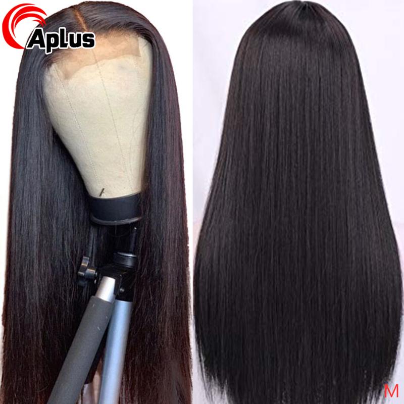 

4x4 Lace Closure Wig Human Hair Straight Glueless Lace Front Brazilian Wig 13x4 Transparent Wigs Preplucked Hairline 150%, As pic