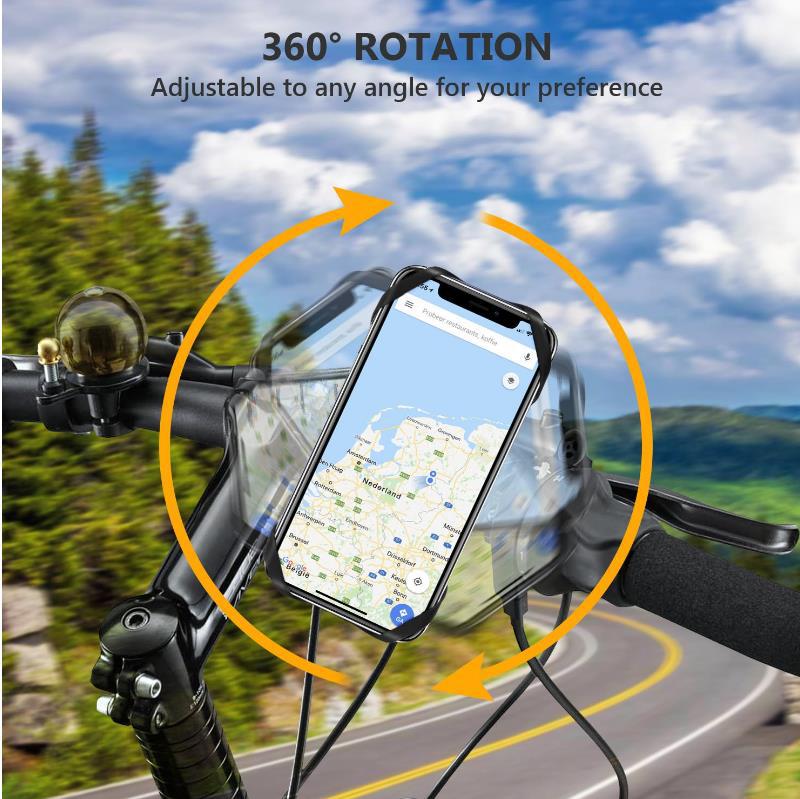 

Bicycle Phone Holder Motorcycle Handlebar Mount for 3.5-6.2" Smart Phone for Samsung Navigation bracket pedal