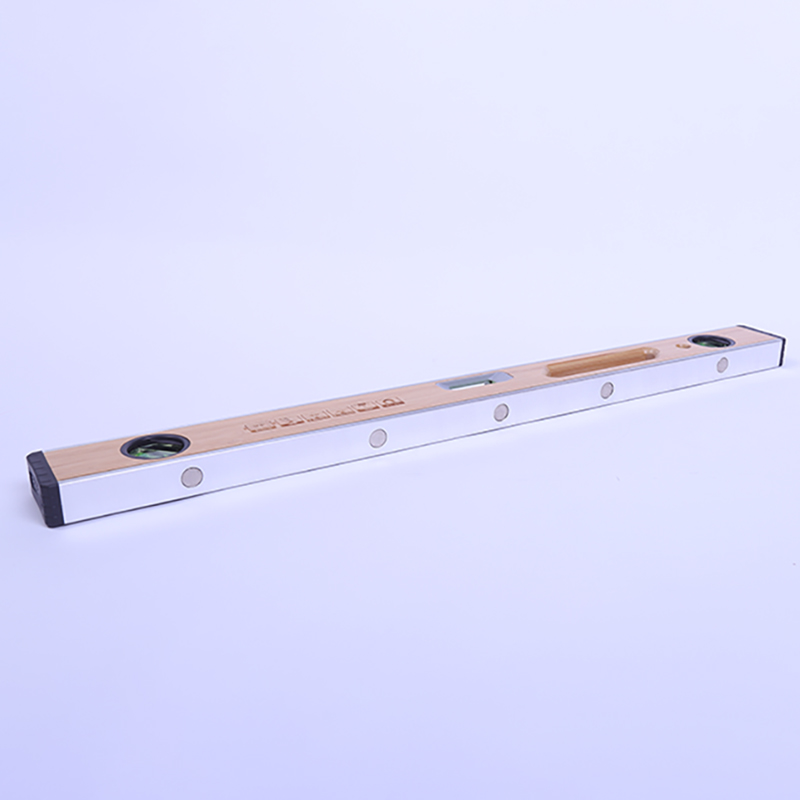 

Level ruler household multifunctional 120cm measuring tool 3 level bubble bamboo aluminum alloy with top view function