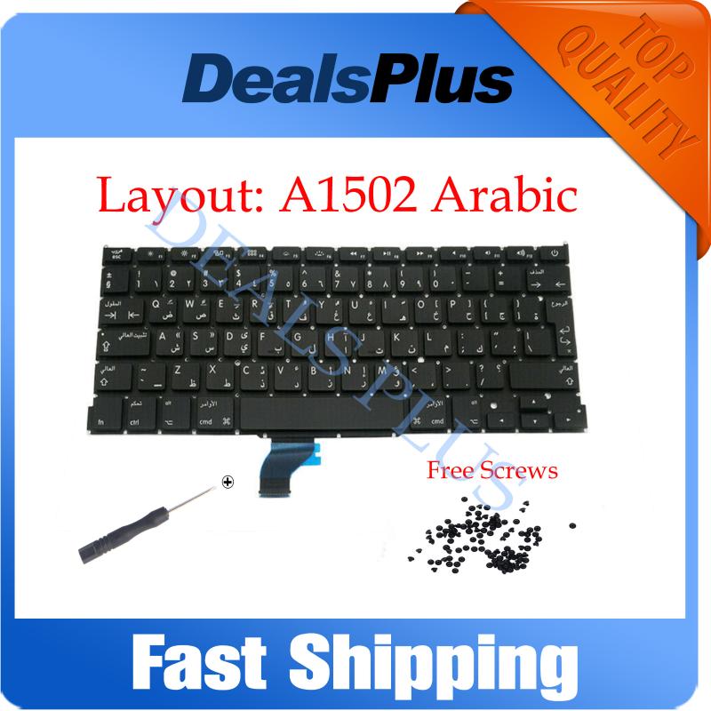 

NEW A1502 Arabic Keyboard + Screws For Pro Retina 13" A1502 Arabic Keyboard 2013 2014 2020 Year