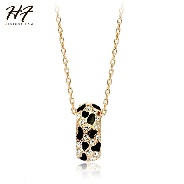 

Top Quality Elegant Leopard Sliver Color Fashion Jewelry Pendant Necklace Austria Crystal N208 N207