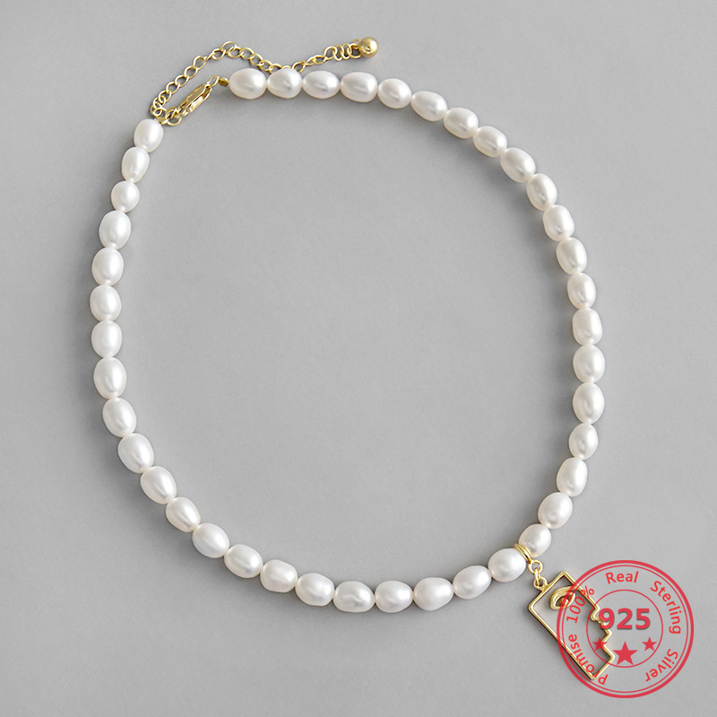 

Special Price Hot sale Chic Baroque Freshwater Pearl Necklace Fashionable Ladies Jewelry Exquisite Gift for Girlfriend