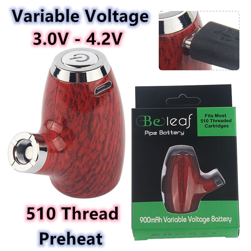 

Min.1pcs 510 Thread Battery Variable Voltage Preheat Vape Pen 900mAh Vaporizer For THick Oil Vape Cartridges