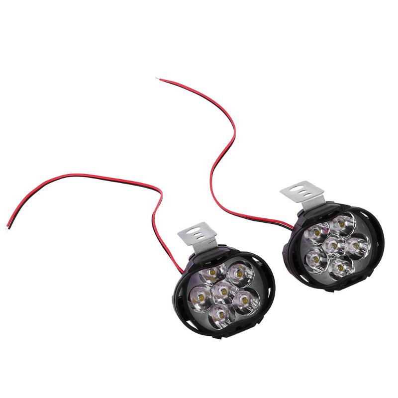 

New 2pcs 6 Led Motorcycle Headlight Fog Spotlight Driving Light Lamp With Switch For Motos Atvs Utvs Scooter Lightin 1000lm@#M