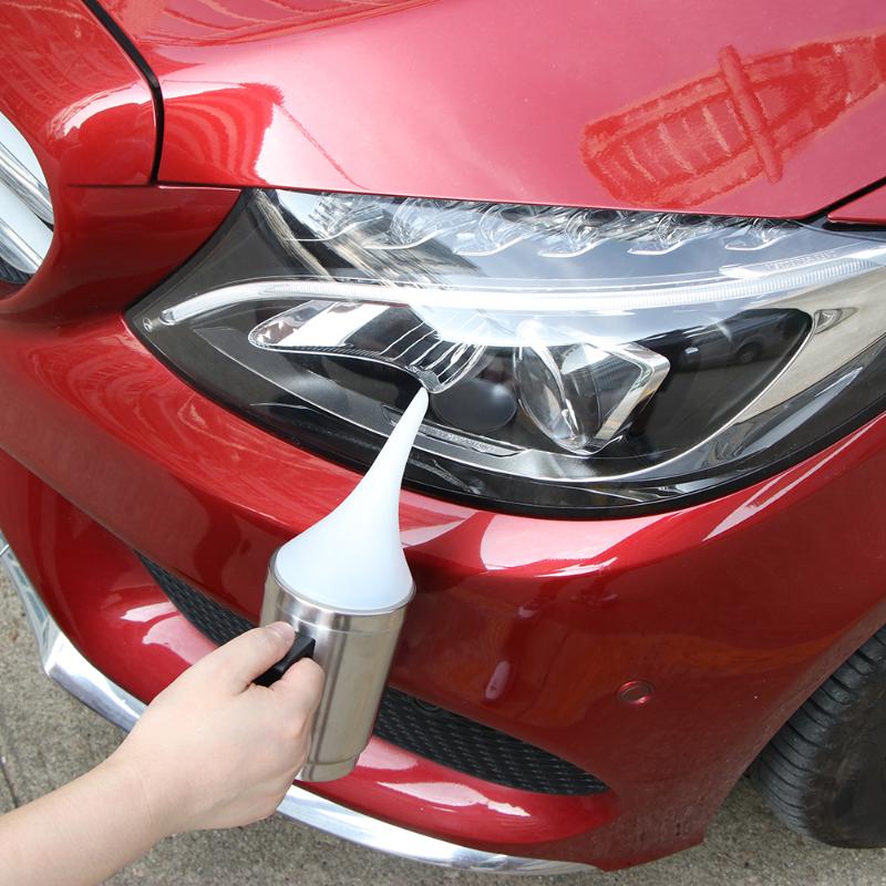 

High Quality 2 Cover Car Headlight Refurbished Atomizing Cup Car Headlight Lens Restoration Kit Polishing Tool Restore Clear
