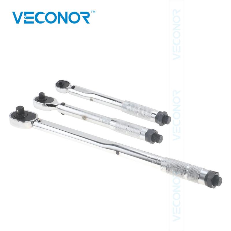 

VECONOR Preset Adjustable Torque Wrench Ratchet Socket Handle High Torque Hand Tool With Case Pack 1/4 3/8 1/2 inch
