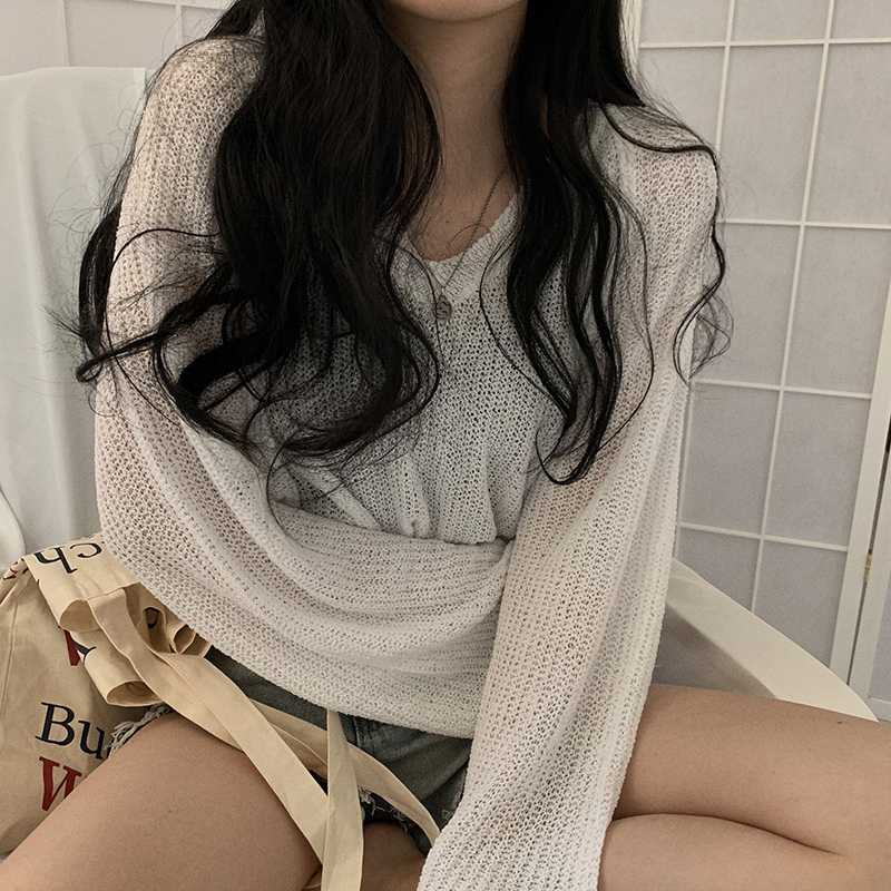 

Solid V Neck Knit Blouse Women Batwing Long Sleeve Loose Casual Shirt Female Basic Fashion Ladies Tops 2020 Spring Ropa De Mujer, Black