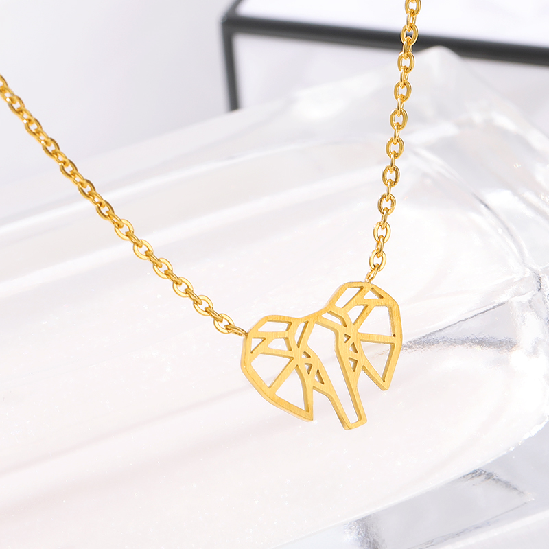 

Stainless Steel Punk Elephant Head Long Necklace Trend Jewelry Necklaces Super Quality Fashion Jewelry For Friends Gifts
