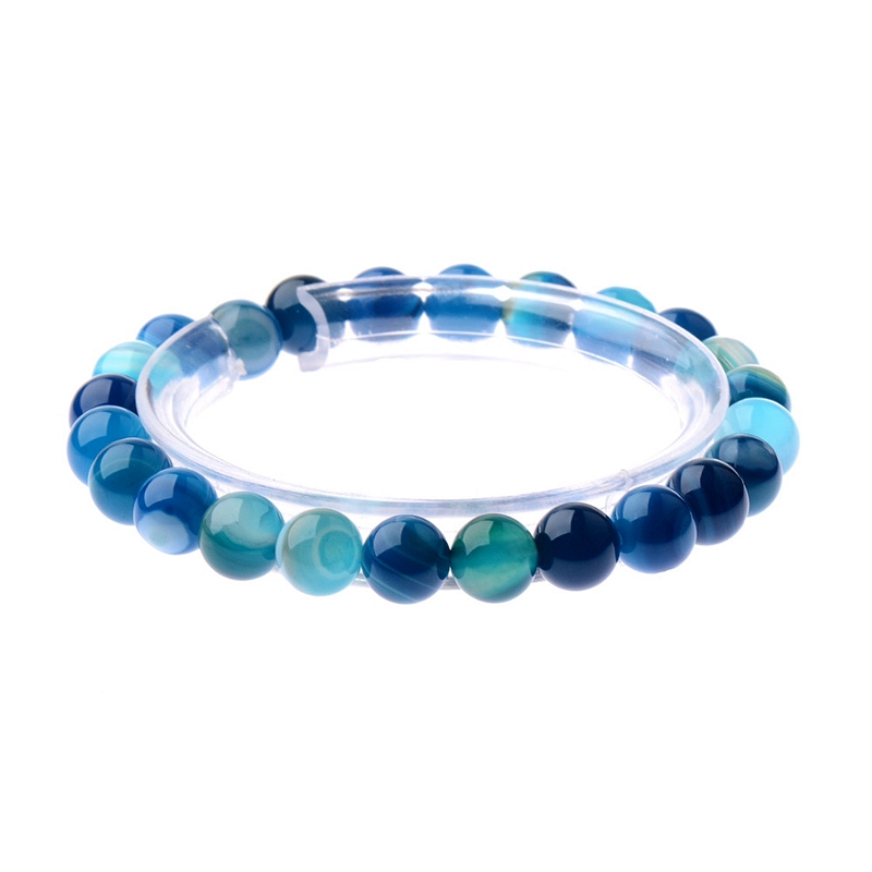 

Amader Handmade Vintage Charm Unisex Color Bangle Tigers Eye Beads Stretch Natural Lava Stone Energy Strand Bracelets