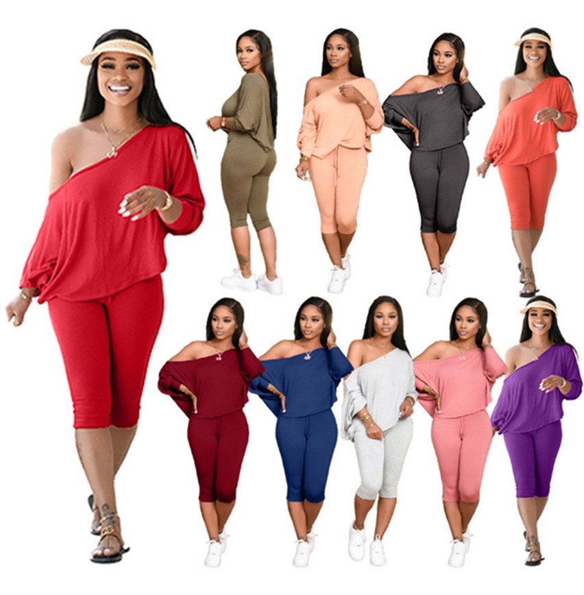 

plus size Women 2 piece set s-4XL fashion outfits hoodie pants sweatsuit shirt leggings tracksuits fall winter sportswear DHL 3828, Red
