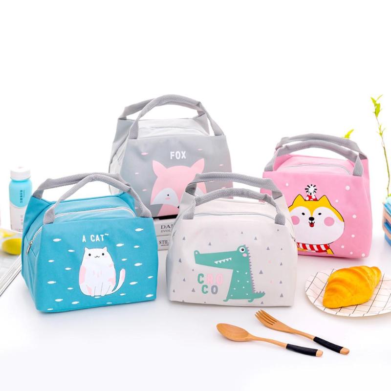 

Portable Animal Lunch Bag New Thermal Insulated Lunch Box Tote Cooler Handbag Dinner Container School Storage Bags