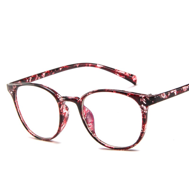 

New Round Women Anti-blue Light Optics Eyeglasses Computer Myopia Eye Glasses Classic Plastic Glasses Frame Men Retro 2020