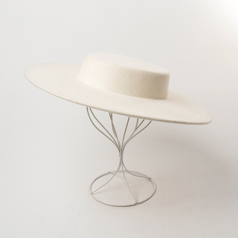 

202008-HH8176A WOOL Simplicity fashion lady fedoras hat cap women leisure hat, Black