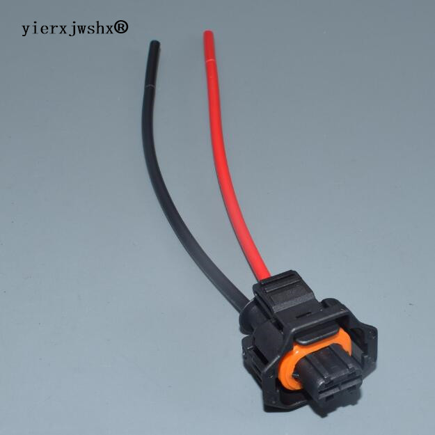 

yierxjwshx 2 pin automotive plug Diesel Fuel Common Rail Injector Crankshaft Sensor female Connector For 1928403874 car