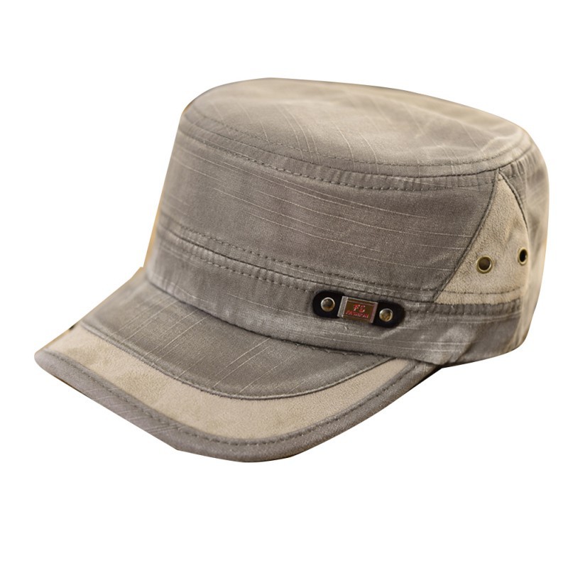 

New Classic Men Women Adjustable Army Plain Vintage Hat Cadet Baseball Cap, Gray