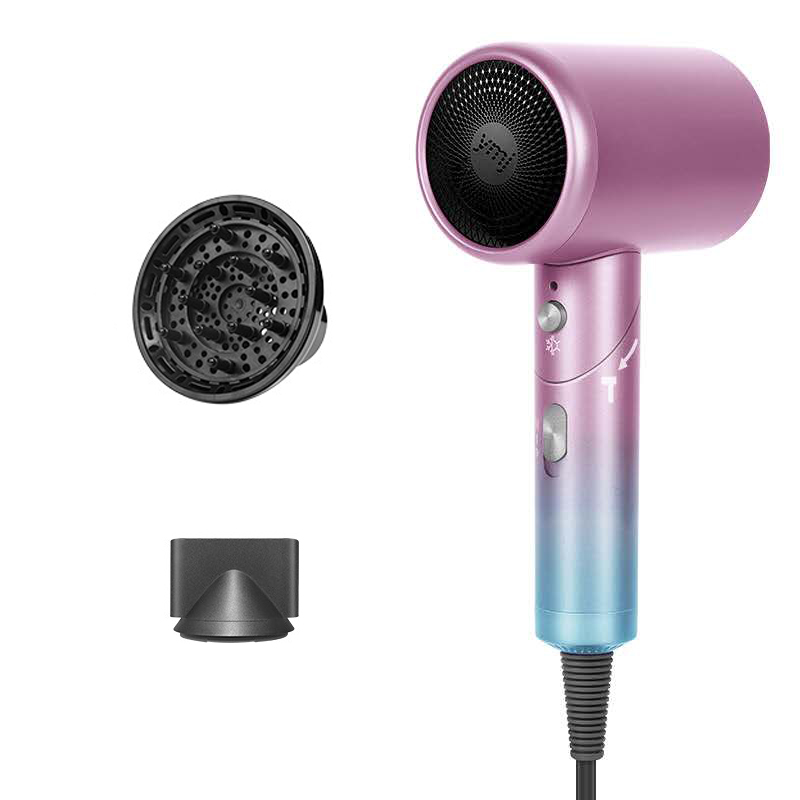 

Foldable Professional Hair Dryer with Diffuser Negative Ion Powerful Portable Hairdryer Hot Cold Wind Electric Hammer Blower