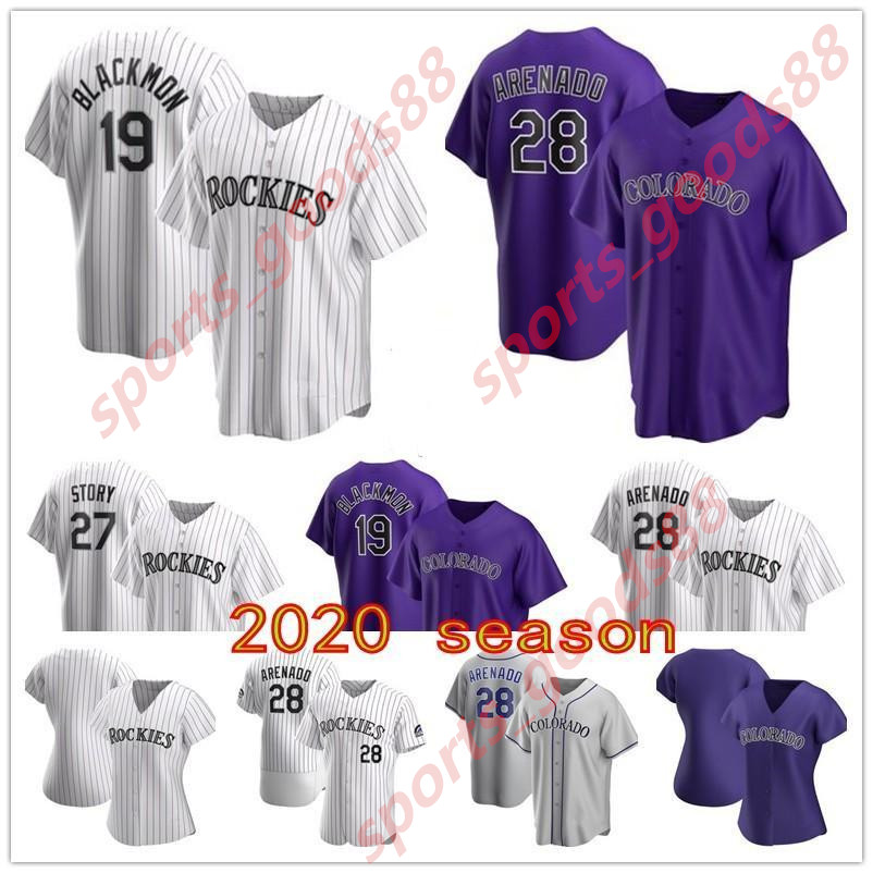 

Colorado Jersey 2020 2021 28 Nolan Arenado 19 Charlie Blackmon 27 Trevor Story 1 Garrett Hampson 9 Daniel Murphy Ian Desmond Dahl Jersey Men, Colour 8
