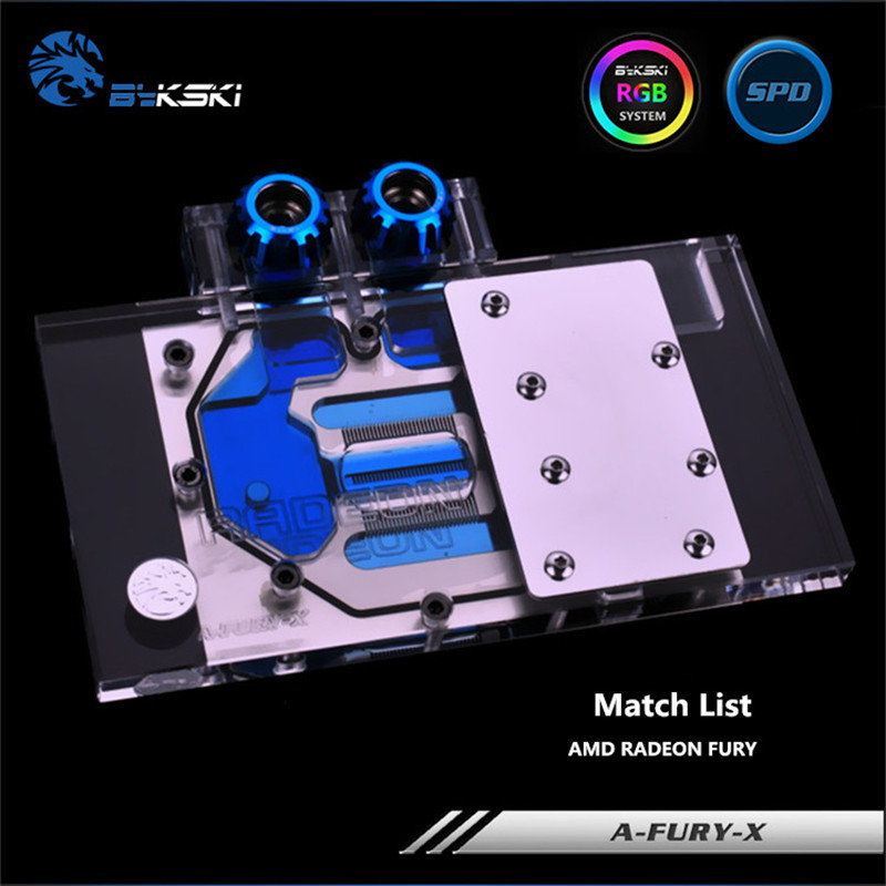 

Bykski Full Coverage GPU Water Block For AMD RADEON FURY Graphics Card A-FURY-X